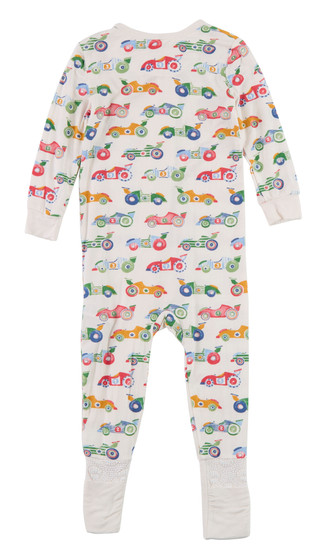Thumbnail 2: Little Me Baby Boy's Race Car One Piece 