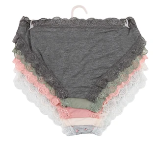 Thumbnail 2: Laura Ashley 5 Pk Women's Lace Bikini Panties  