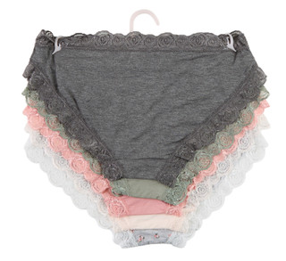 Thumbnail 2: Laura Ashley 5 Pk Women's Lace Bikini Panties  