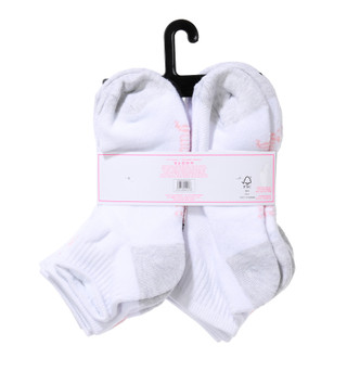Thumbnail 2: Juicy Couture Women's 8 Pk Logo Sport Cushioned Quarter Socks 