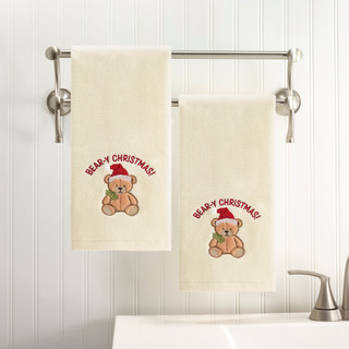 Thumbnail 3: AVANTI Avanti Santa Gifts 2-Pack Hand Towel Set 