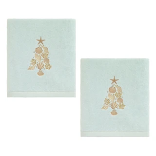 Thumbnail 1: AVANTI Avanti Shell Tree 2-Pack Hand Towel Set 