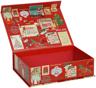 Thumbnail 2: Mosaic Bath & Spa Small Retro Christmas Print Gift Box  
