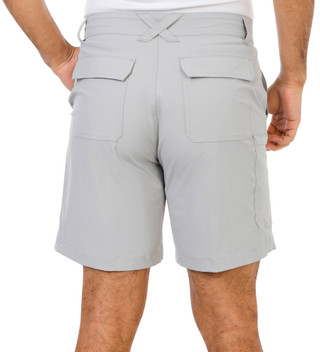 Thumbnail 2: REEL LEGENDS Men's 8.5 In Inseam Gator Grid Performance Cargo Shorts  