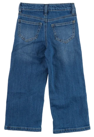 Thumbnail 2: BADGLEY MISCHKA Little Girl's Regular Rise Wide Leg Jeans 