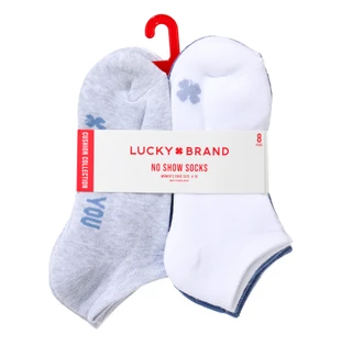 Thumbnail 1: Lucky Brand Women's 8 Pk No Show Lucky You & Clover Socks  
