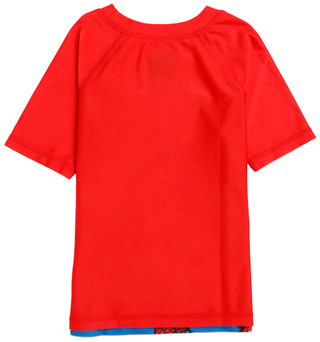 Thumbnail 2: Marvel Little Boys Short Sleeve Spider-Man Swim Shirt 