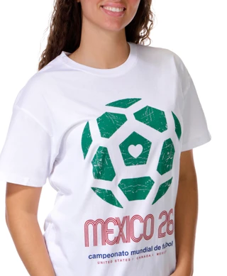 Thumbnail 2: Vintage threadz Juniors Short Sleeve Mexico Soccer Boyfriend Tee 