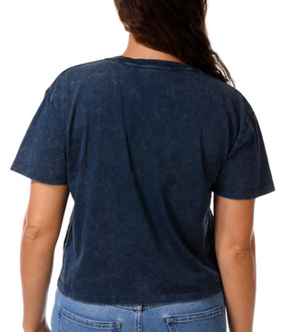 Thumbnail 3: Vintage threadz Juniors Short Sleeve Boxy Crop Tee 