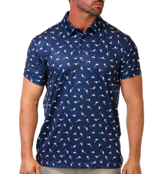 Thumbnail 1: Hurley Men's Short Sleeve Print Golf Polo  