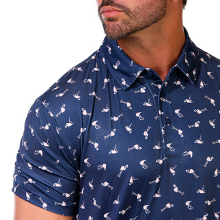 Thumbnail 2: Hurley Men's Short Sleeve Print Golf Polo  