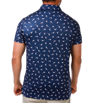 Thumbnail 3: Hurley Men's Short Sleeve Print Golf Polo  