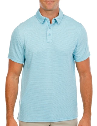 Thumbnail 1: REEL LEGENDS Short Sleeve Stripe Knit Polo  