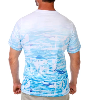 Thumbnail 2: REEL LEGENDS Short Sleeve Reel Tec Print Crew Tee 