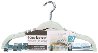 Thumbnail 1: Brookstone 10 Pk Velvet Hangers Set 