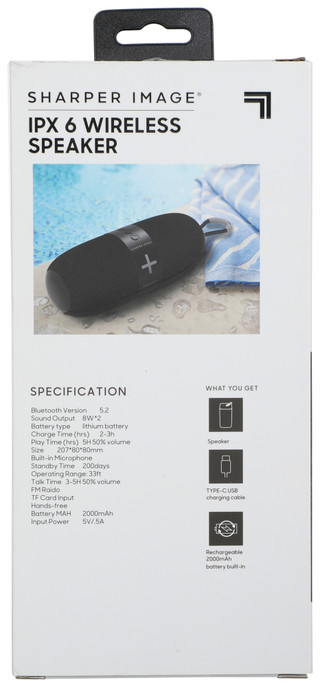 Thumbnail 3: Sharper Image IPX 6 Wireless Speaker 