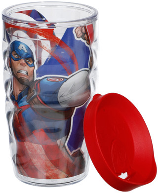 Thumbnail 2: Marvel Captain America Tervis Tumbler 10 OZ Marvel Captain America Classic Tumbler w/ Lid 