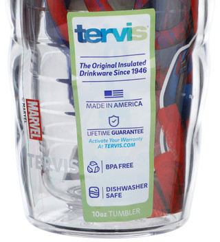 Thumbnail 3: Marvel Captain America Tervis Tumbler 10 OZ Marvel Captain America Classic Tumbler w/ Lid 