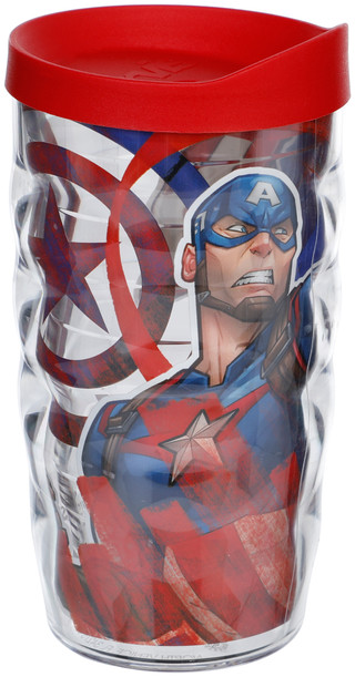 Thumbnail 1: Marvel Captain America Tervis Tumbler 10 OZ Marvel Captain America Classic Tumbler w/ Lid 