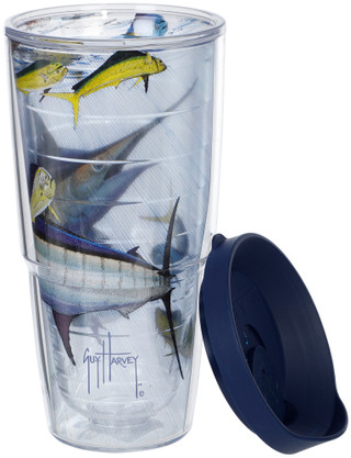Thumbnail 3: Guy Harvey Tervis Tumbler  24 OZ Marlin Mahi Fish Classic Tumbler w/ Lid  