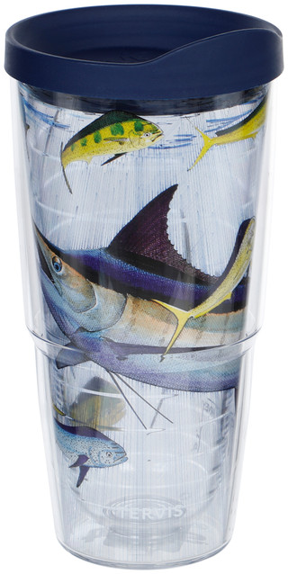 Thumbnail 1: Guy Harvey Tervis Tumbler  24 OZ Marlin Mahi Fish Classic Tumbler w/ Lid  