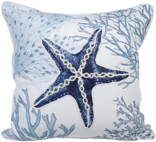 Thumbnail 1: MG MONOGRAM Starfish Decorative Pillow  