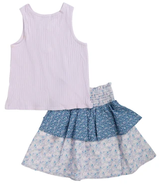 Thumbnail 2: Andy & Evan Girls 2 Pc Skirt Set 