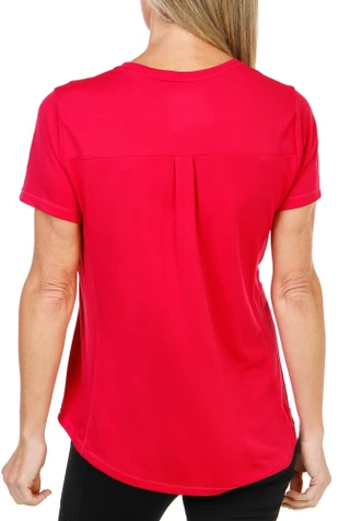 Thumbnail 3: REEL LEGENDS Women's Short Sleeve Solid V-Neck Performance Top 