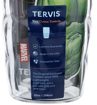Thumbnail 3: Marvel Tervis Tumbler  10 OZ Marvel Iconic Hulk Classic Tumbler w/ Lid  