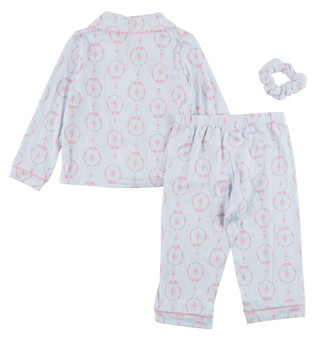 Thumbnail 2: Laura Ashley Toddler Girls 2 Pc Pajama Pants Set 