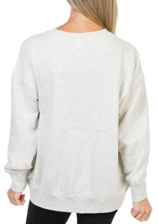 Thumbnail 3: Reebok Women's Long Sleeve Classic Oversized Crew Sweater  