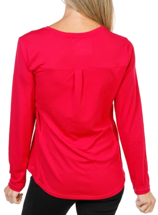 Thumbnail 4: REEL LEGENDS Women's Long Sleeve V-Neck Freeline Performance Top 