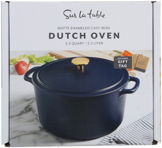 Thumbnail 1: SUR LA TABLE 5.5 qt Matte Enameled Cast Iron Dutch Oven  