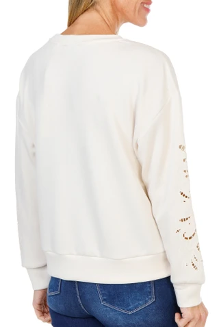 Thumbnail 3: Tahari Women's Long Sleeve Drop Shoulder Sweater  