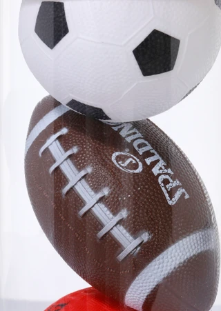 Thumbnail 2: Spalding 3 Pk Assorted Sports Balls  