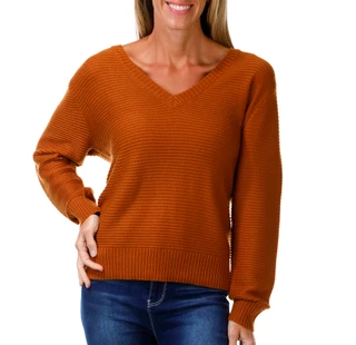Thumbnail 1: Spartina 449 Women's Long Sleeve Ribbed V-Neck Sweater 