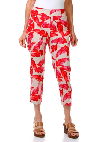 Thumbnail 1: Tahari Women's Pull-On Bengaline Capris 
