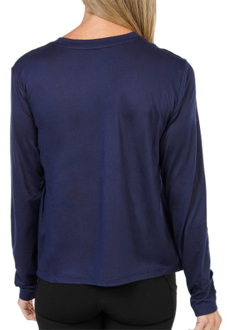 Thumbnail 3: Reebok Women's Long Sleeve Solid Top 