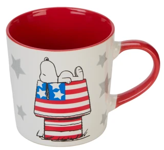 Thumbnail 2: Peanuts Snoopy Glitter Stars Americana Mug 