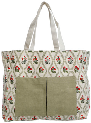 Thumbnail 1: Sage & Ivy Floral Trellis Two Pocket Tote 