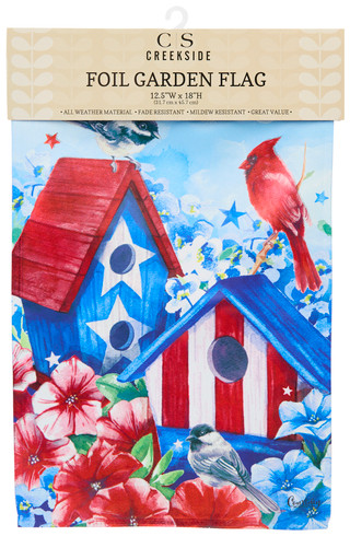 Thumbnail 1: SPECIAL T IMPORTS American Birdhouse Foil Garden Flag 