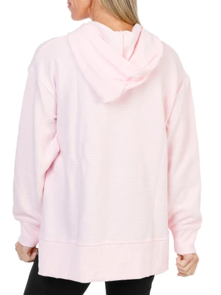 Thumbnail 3: Danskin Women's Long Sleeve Ottoman Ribbed Hoodie  