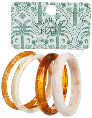 Thumbnail 1: Palmetto & Pearl 4 Pk Resin Bangles 