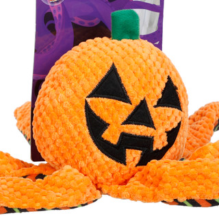 Thumbnail 2: Bow Wow Pet Harvest Jack-O-Octopus Crinkle Dog Toy 