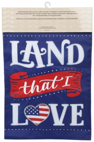 Thumbnail 2: Creekside 12x18 Land that I Love Flag Outdoor Decor 