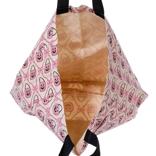 Thumbnail 3: The Witch's Workshop Halloween Jack-O'-Lantern & Bows Cotton Tote Bag 