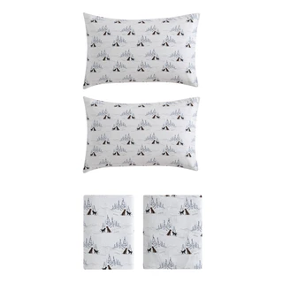Thumbnail 3: Eddie Bauer Eddie Bauer Dog Friends 100% Cotton Flannel-3 Piece-SheetSet 
