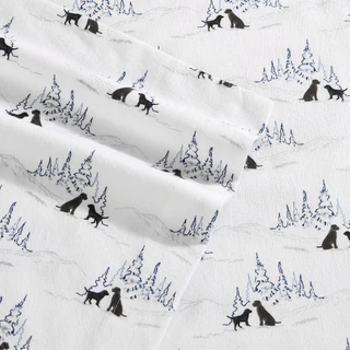 Thumbnail 5: Eddie Bauer Eddie Bauer Dog Friends 100% Cotton Flannel-3 Piece-SheetSet 