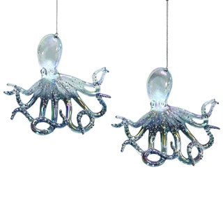 Thumbnail 1: Magical Season 2-Piece Octopus Ornament Set 