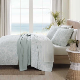 Thumbnail 6: TOMMY BAHAMA Tommy Bahama Palmday 100% Cotton-2Piece-Reversible Quilt Set 